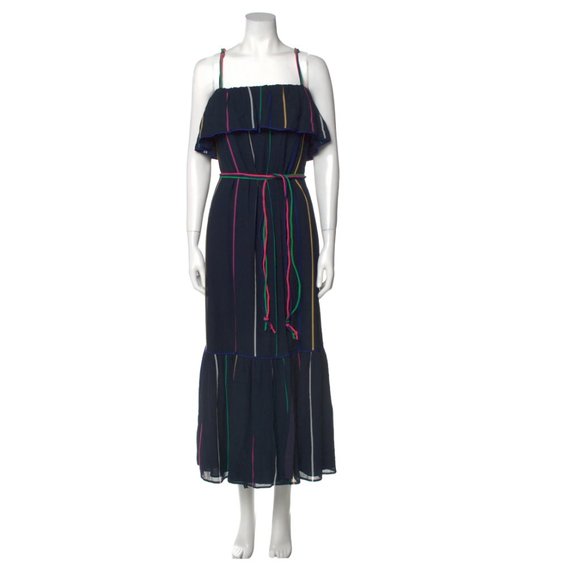 DEREK LAM  Striped Long Dress Size: S | US 4 - Picture 1 of 4